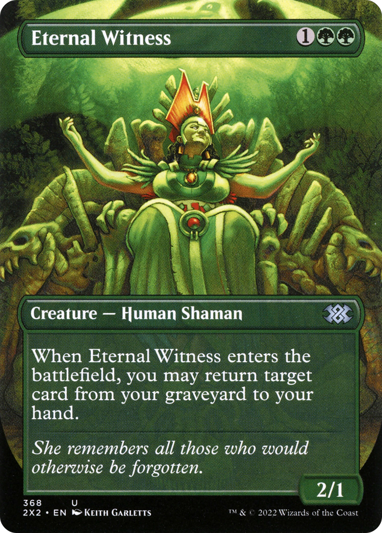 [ BL ] [FOIL] Eternal Witness (Borderless) #368 - UNCOMMON 2X2 - Double Masters 2022