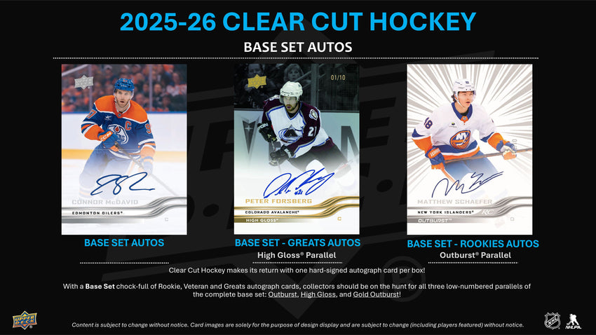 2025-26 Upper Deck Clear Cut Hockey Hobby Box (Pre Order)