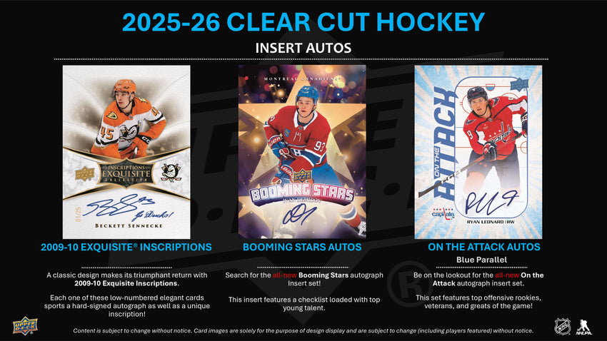 2025-26 Upper Deck Clear Cut Hockey Hobby Box (Pre Order)