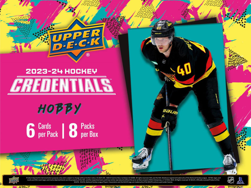 2023-24 Upper Deck Credentials Hockey Hobby Box (Pre Order Jul 13)