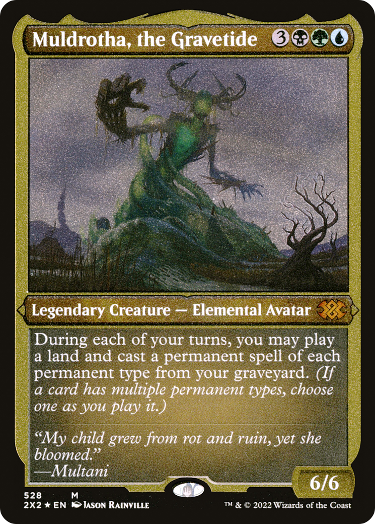 [ EF ] [FOIL] Muldrotha, the Gravetide (Foil Etched) #528 - MYTHIC 2X2 - Double Masters 2022