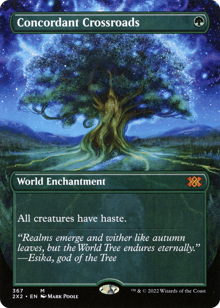 [ BL ] [FOIL] Concordant Crossroads (Borderless) #367 - MYTHIC 2X2 - Double Masters 2022