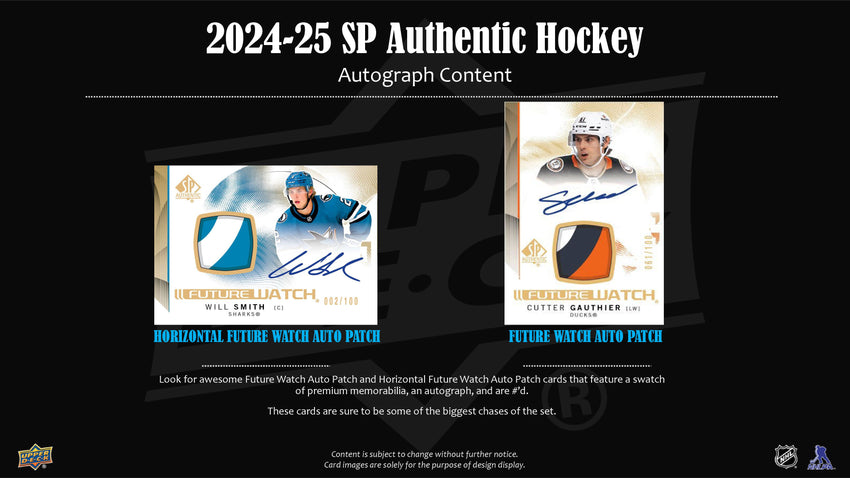 2024-25 Upper Deck SP Authentic Hockey Hobby Box