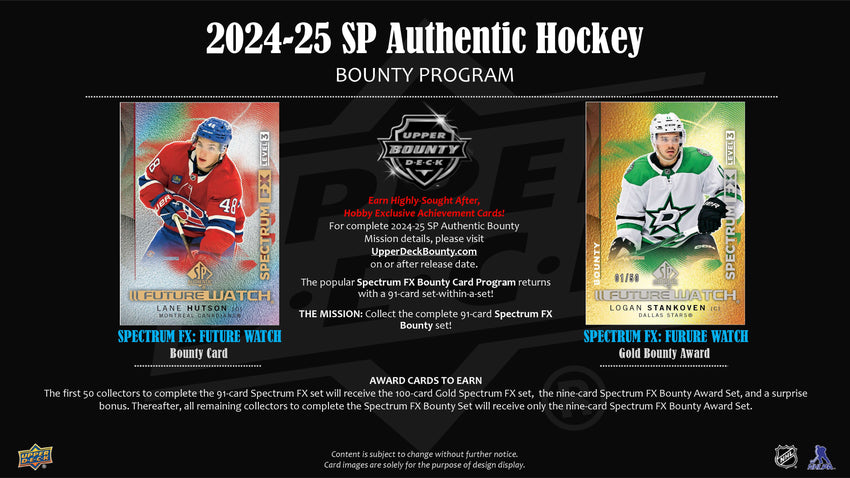 2024-25 Upper Deck SP Authentic Hockey Hobby Box