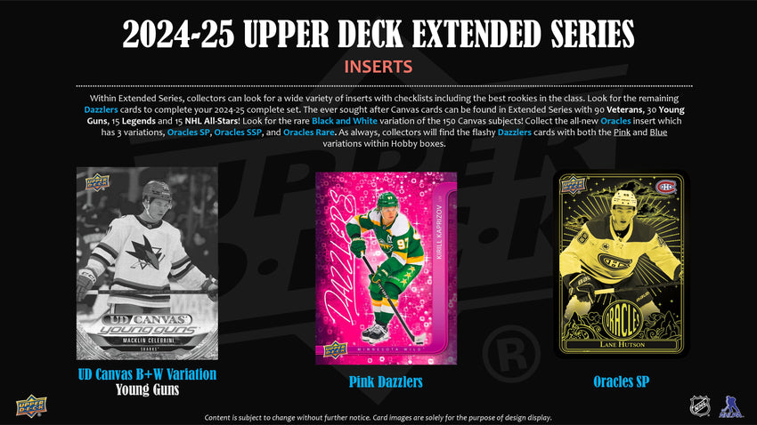 2024-25 Upper Deck Extended Series Hockey Hobby Box