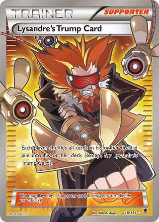 FULL ART Lysandres Trump Card - 118/119 - Ultra Rare - Phantom Forces