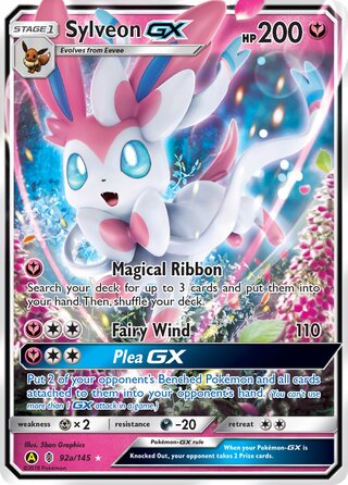 Sylveon GX - 92a/145 - Alternate Art Promo - Guardians Rising