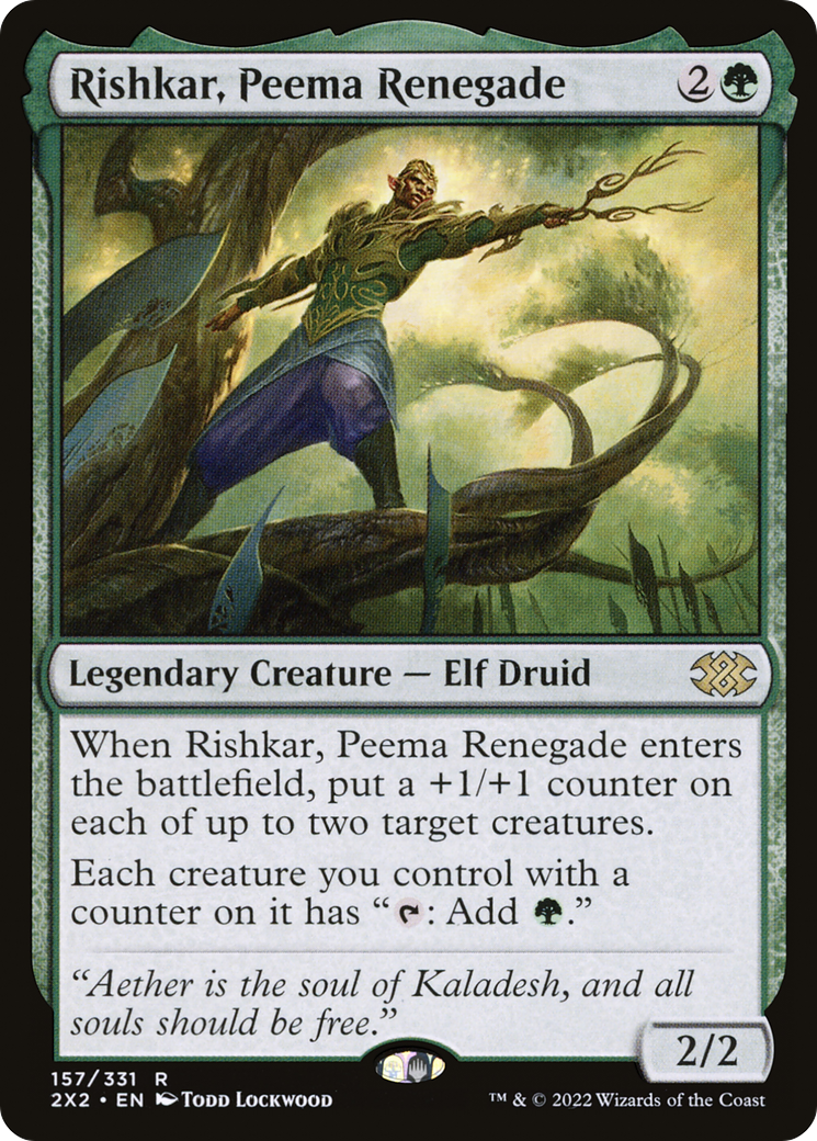 [FOIL] Rishkar, Peema Renegade #157 - RARE 2X2 - Double Masters 2022