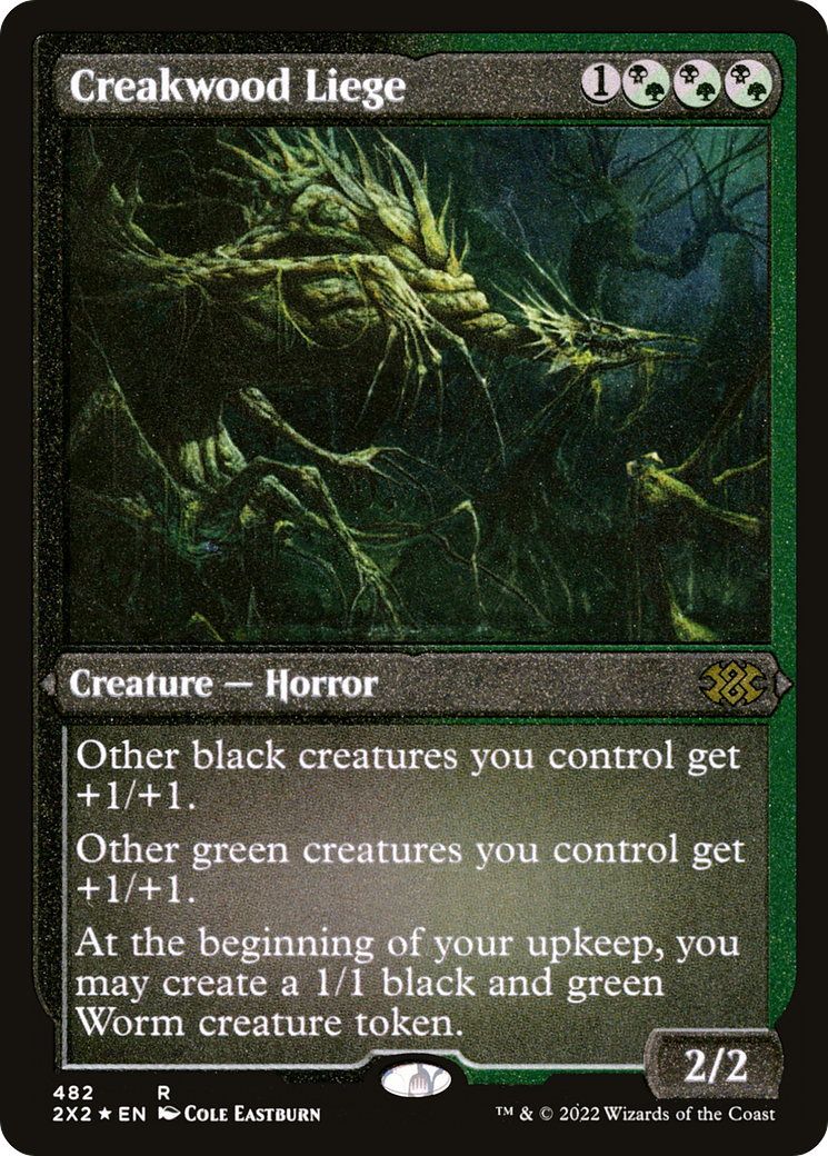 [ EF ] [FOIL] Creakwood Liege (Foil Etched) #482 - RARE 2X2 - Double Masters 2022