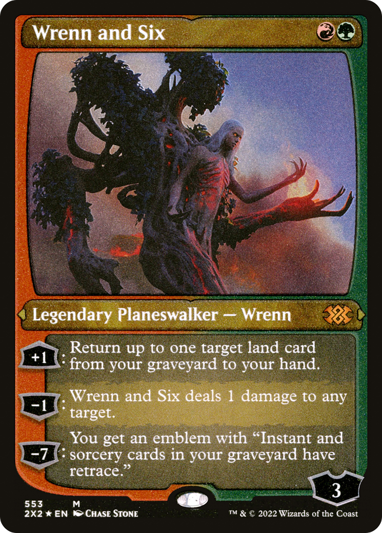 [ EF ] [FOIL] Wrenn and Six (Foil Etched) #553 - MYTHIC 2X2 - Double Masters 2022