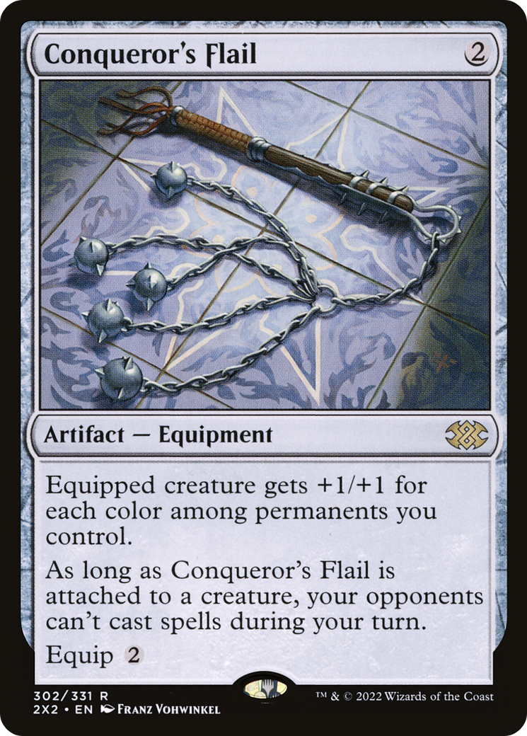 Conqueror's Flail #302 - RARE 2X2 - Double Masters 2022