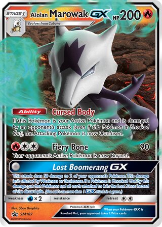 Alolan Marowak GX - Sm187 - Promo