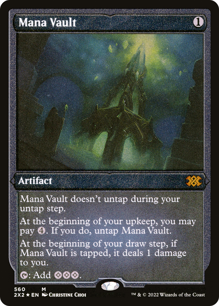[ EF ] [FOIL] Mana Vault (Foil Etched) #560 - MYTHIC 2X2 - Double Masters 2022