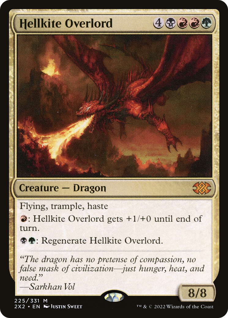 [FOIL] Hellkite Overlord #225 - MYTHIC 2X2 - Double Masters 2022