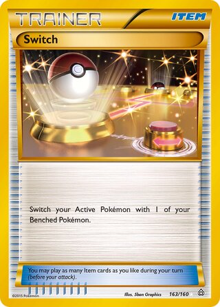 Secret Rare Switch - 163/160 - Primal Clash
