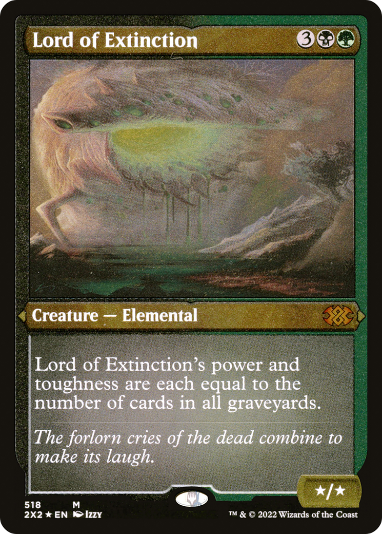 [ EF ] [FOIL] Lord of Extinction (Foil Etched) #518 - MYTHIC 2X2 - Double Masters 2022