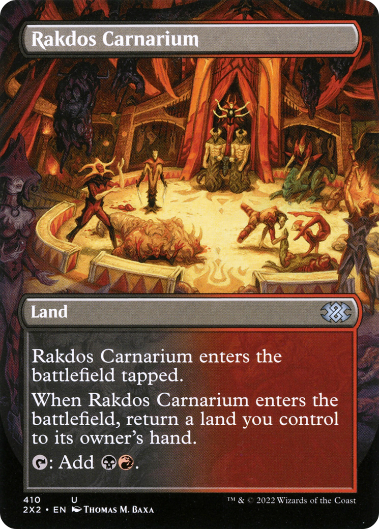 [ BL ] [FOIL] Rakdos Carnarium (Borderless) #410 - UNCOMMON 2X2 - Double Masters 2022