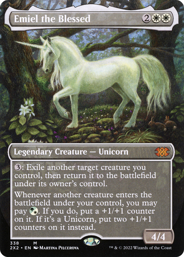 [ BL ] [FOIL] Emiel the Blessed (Borderless) #338 - MYTHIC 2X2 - Double Masters 2022