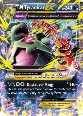 Mega M Tyranitar EX - 43/98 - Ultra Rare - Ancient Origins