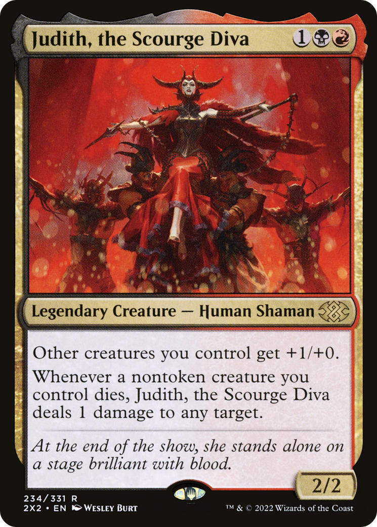 [FOIL] Judith, the Scourge Diva #234 - RARE 2X2 - Double Masters 2022