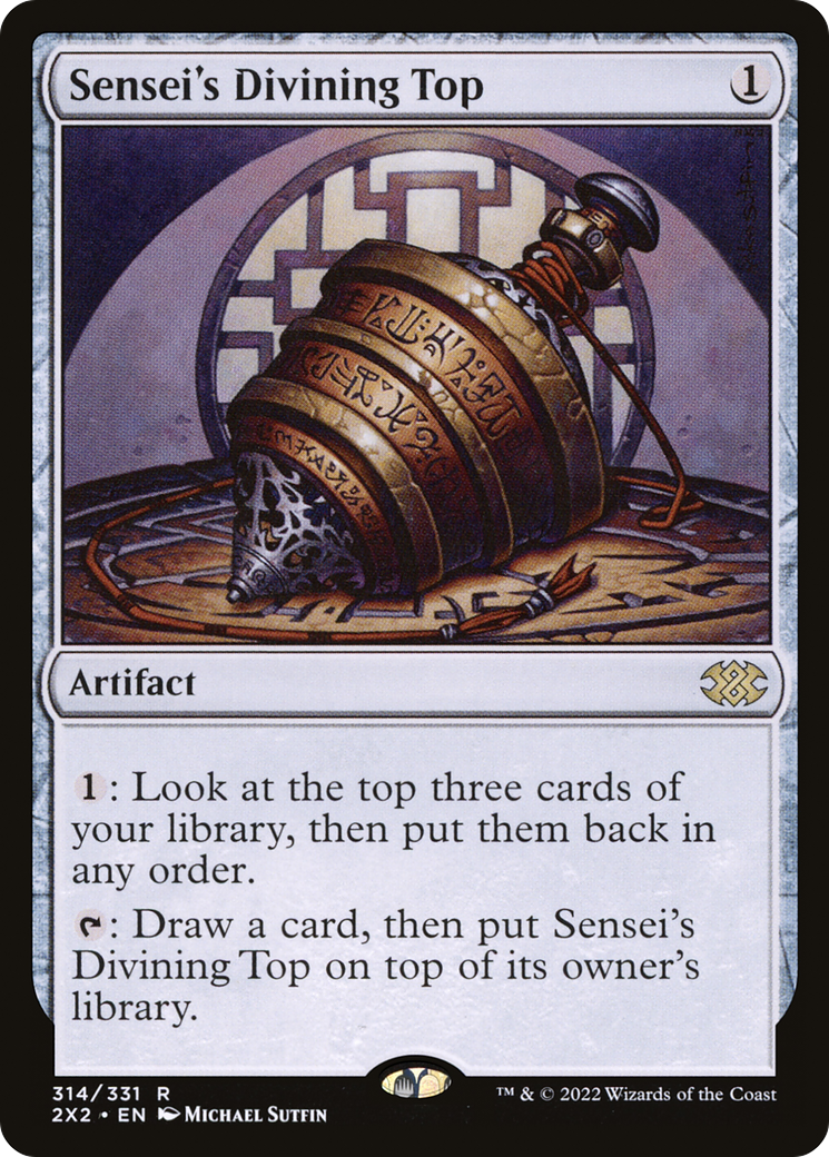 Sensei's Divining Top #314 - RARE 2X2 - Double Masters 2022