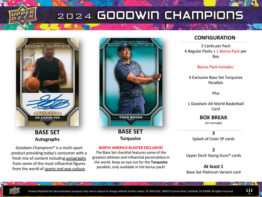 2024 Upper Deck Goodwin Champions Blaster Box (Pre Order Nov 21)