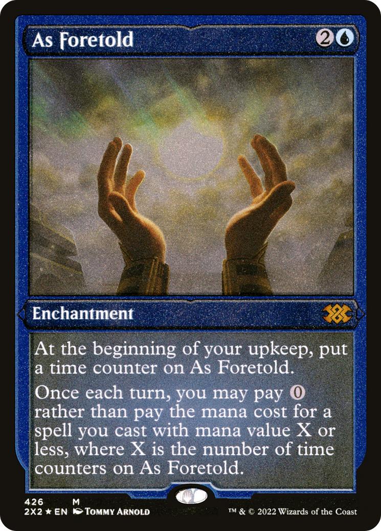 [ EF ] [FOIL] As Foretold (Foil Etched) #426 - MYTHIC 2X2 - Double Masters 2022
