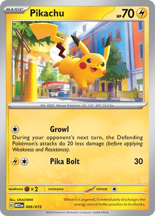 Pikachu - 003/015 - Mcdonalds Match Battle 2023 Holo Promo