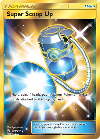 SECRET RARE Super Scoop Up - 166/147 - Burning Shadows
