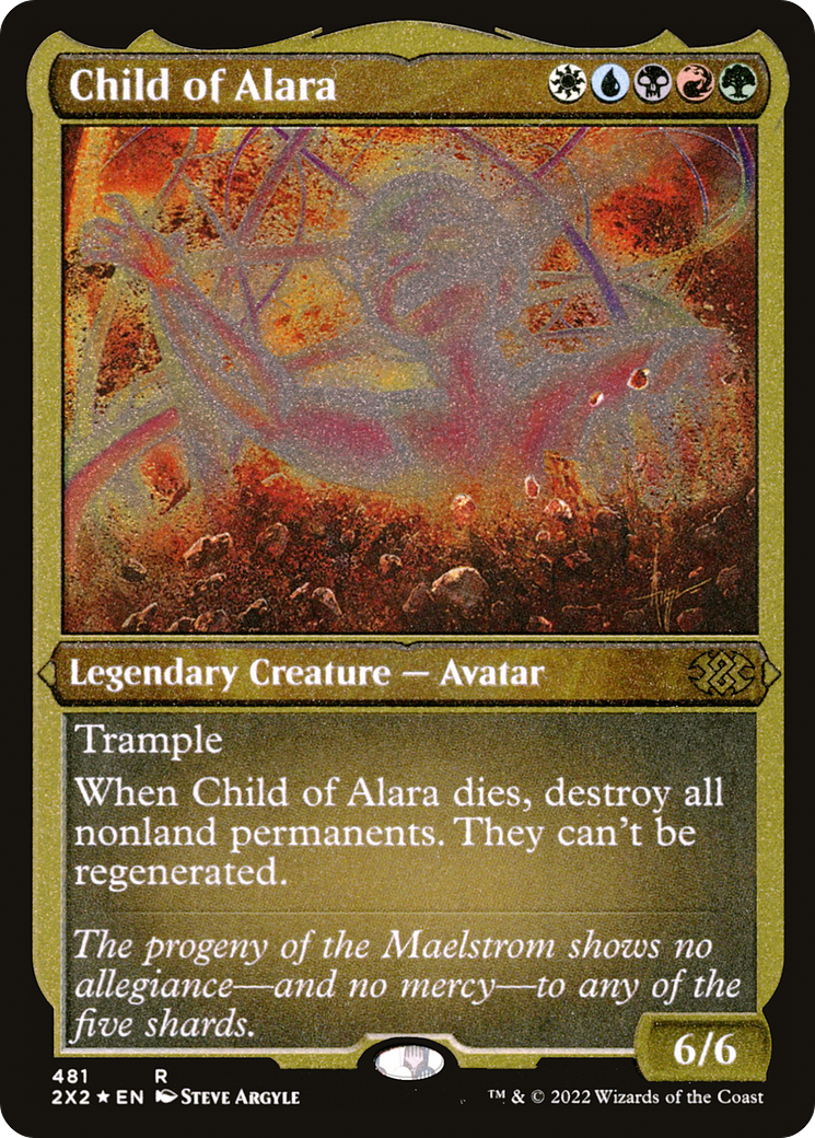 [ EF ] [FOIL] Child of Alara (Foil Etched) #481 - RARE 2X2 - Double Masters 2022