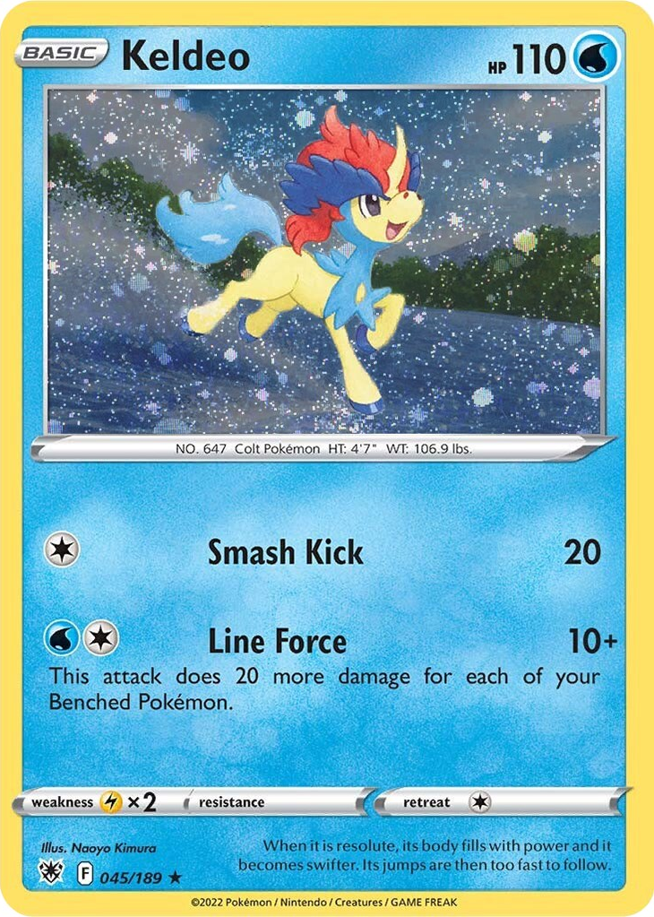 Keldeo - 045/189 - Blister Exclusive Cosmo Holo Promo