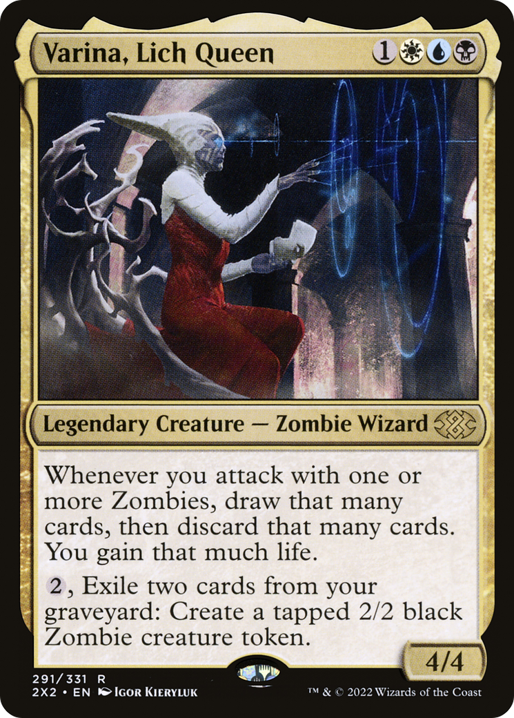 Varina, Lich Queen #291 - RARE 2X2 - Double Masters 2022