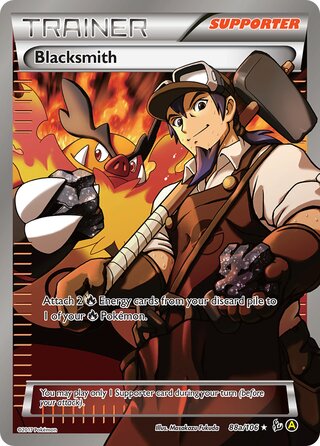 Blacksmith - 88a/106 - FULL ART Alternate Art XY Flashfire Promo
