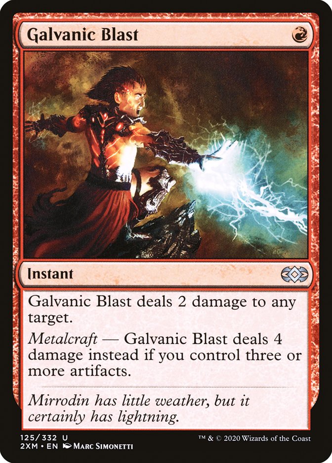 FOIL - Galvanic Blast 125/332 - Double Masters - Uncommon