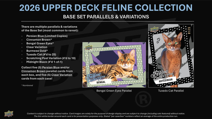 2026 Upper Deck Feline Collection Hobby Box (Pre Order)
