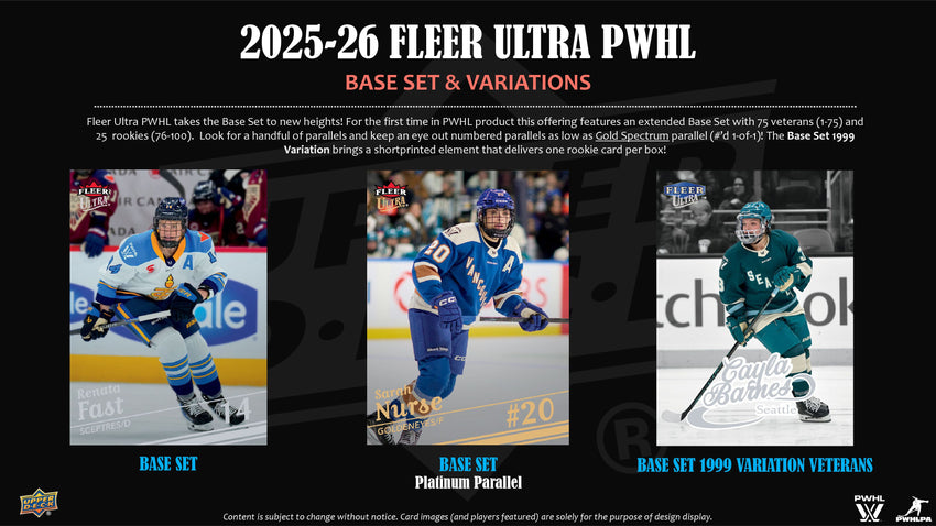 2025-26 Upper Deck Fleer Ultra PWHL Hobby Box (Pre Order)