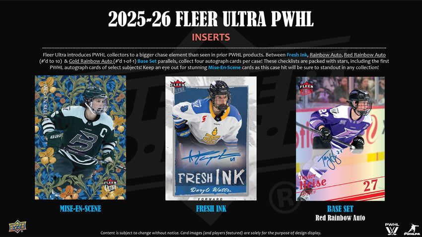2025-26 Upper Deck Fleer Ultra PWHL Hobby Box (Pre Order)