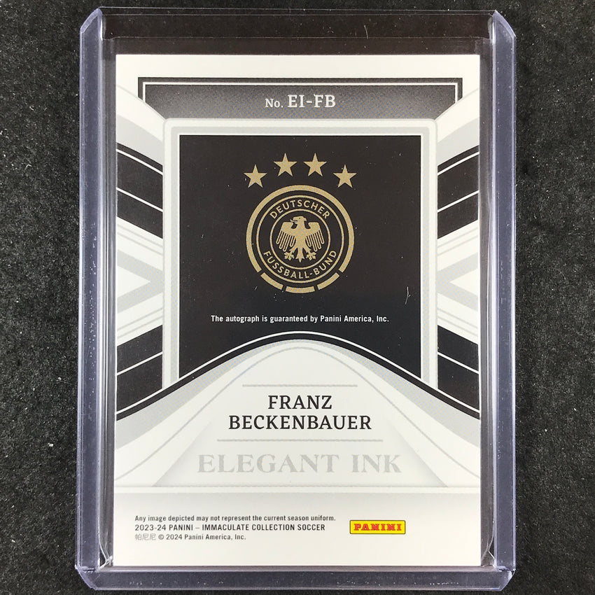 2023-24 Immaculate Soccer FRANZ BECKENBAUER Elegant Ink Auto Sapphire 6/10