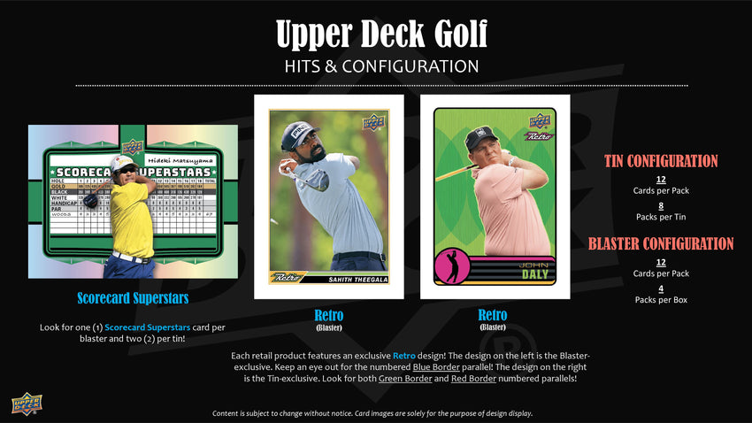 2025 Upper Deck Golf 4-Pack Blaster Box (Pre Order)