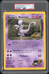 PSA 6 JUMBO Rocket's Mewtwo Winner #8 - 2003 Pokemon Best of Game Promo 051