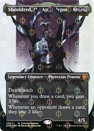 STEP-AND-COMPLEAT FOIL Sheoldred, the Apocalypse - #436 - Mythic Phyrexia: All Will Be One