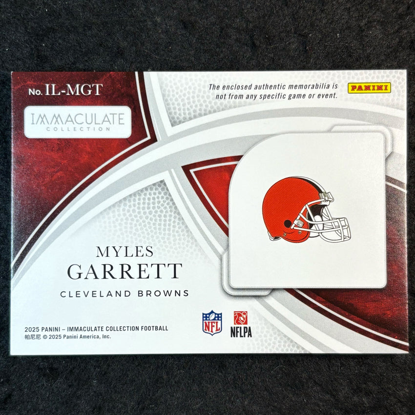 2025 Immaculate Football MYLES GARRETT Immaculate Patches 8/25