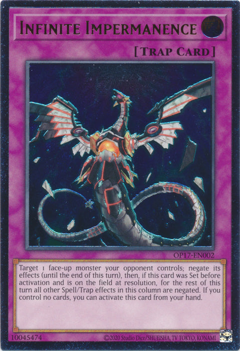 Infinite Impermanence (UTR) - (OP17-EN002) - Ultimate Rare