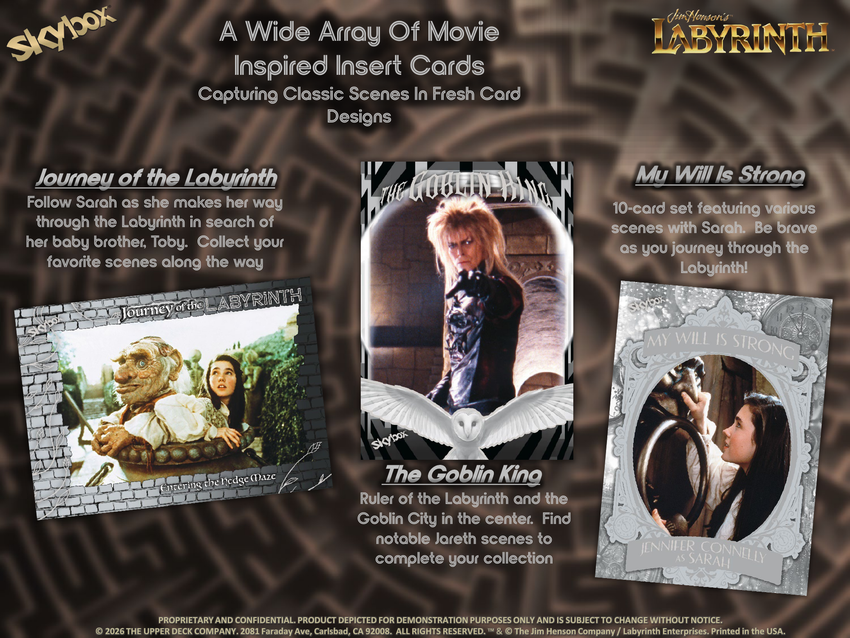 2026 Upper Deck Skybox Labyrinth 40th Anniversary Hobby Box (Pre Order)-Cherry Collectables