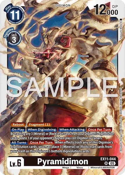 Pyramidimon (EX11-044) Super Rare - Digimon Dawn of Liberator