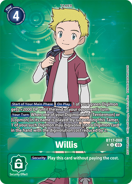 Willis BT17-088 - Alternate Art Promotion Pack Box Topper BT17 Secret Crisis