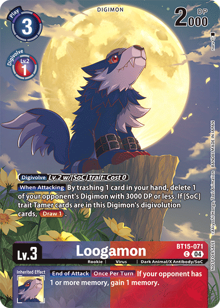 Loogamon (BT15-071) -  Legend Pack 2024 Box Topper EX07 Digimon Liberator