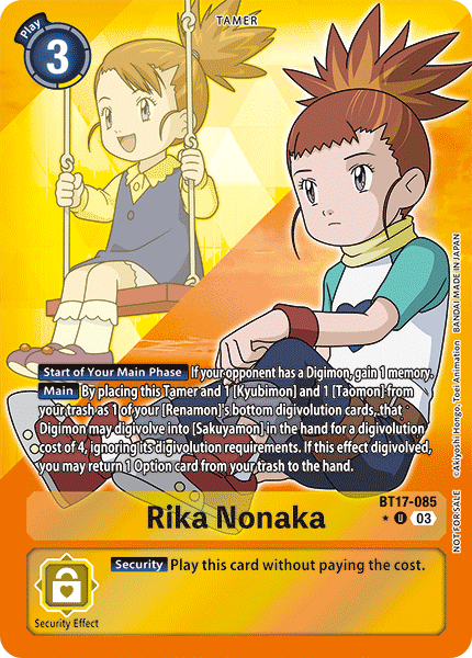 Rika Nonaka BT17-085 - Alternate Art Promotion Pack Box Topper BT17 Secret Crisis