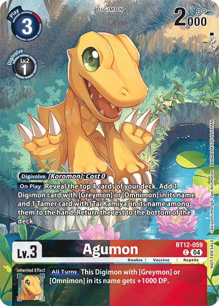 Agumon (BT12-059) -  Legend Pack 2024 Box Topper EX07 Digimon Liberator