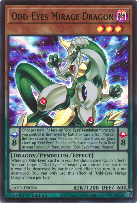 Odd-Eyes Mirage Dragon - (LAVD-ENO06) - Ultra Rare 1st Edition